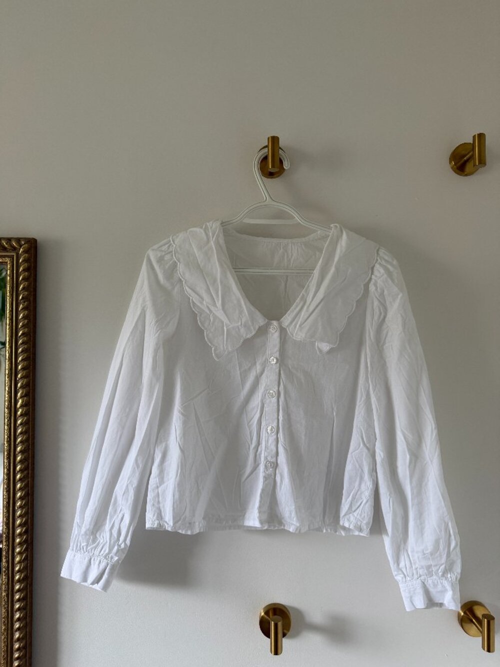 White cotton blouse